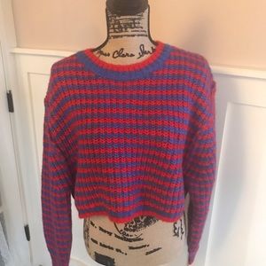 Zara cropped sweater. Balloon sleeves